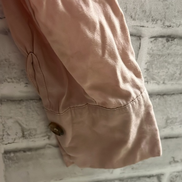 SHEIN Cold Shoulder pale Pink Long Sleeved button Top size small, lightweight - Picture 3 of 8